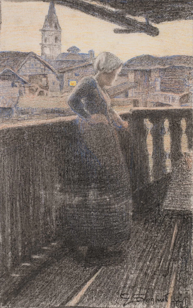 Sul balcone, 1892 - Kunsthalle Bremen, Kupferstichkabinett, Bremen